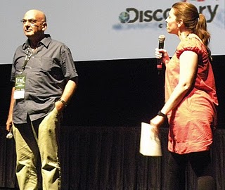 Director Eytan Harris with SILVERDOCS Creative Director, Skye Sitney conducts the Q&A after the screening Director Eytan Harris with SILVERDOCS Creative Director, Skye Sitney conducts the Q&A after the screening